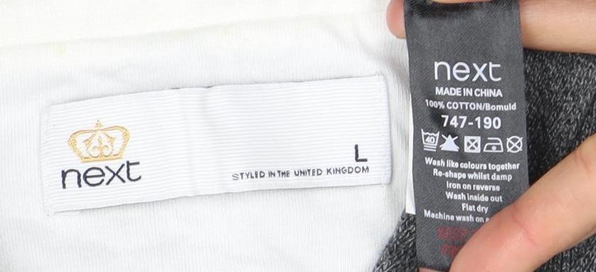 Next Men’s Grey V-Neck Pullover Jumper L