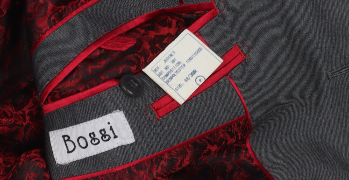 Boggi Men's Grey Blazer Jacket, Size 44 Regular, Business Wear