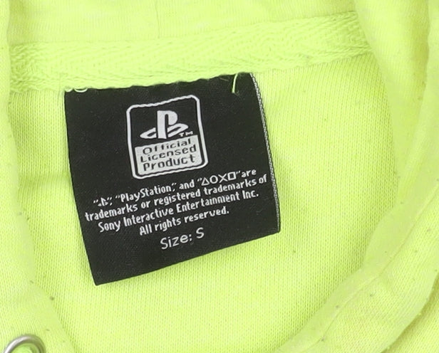 PlayStation Men's Neon Green Pullover Hoodie - Size S