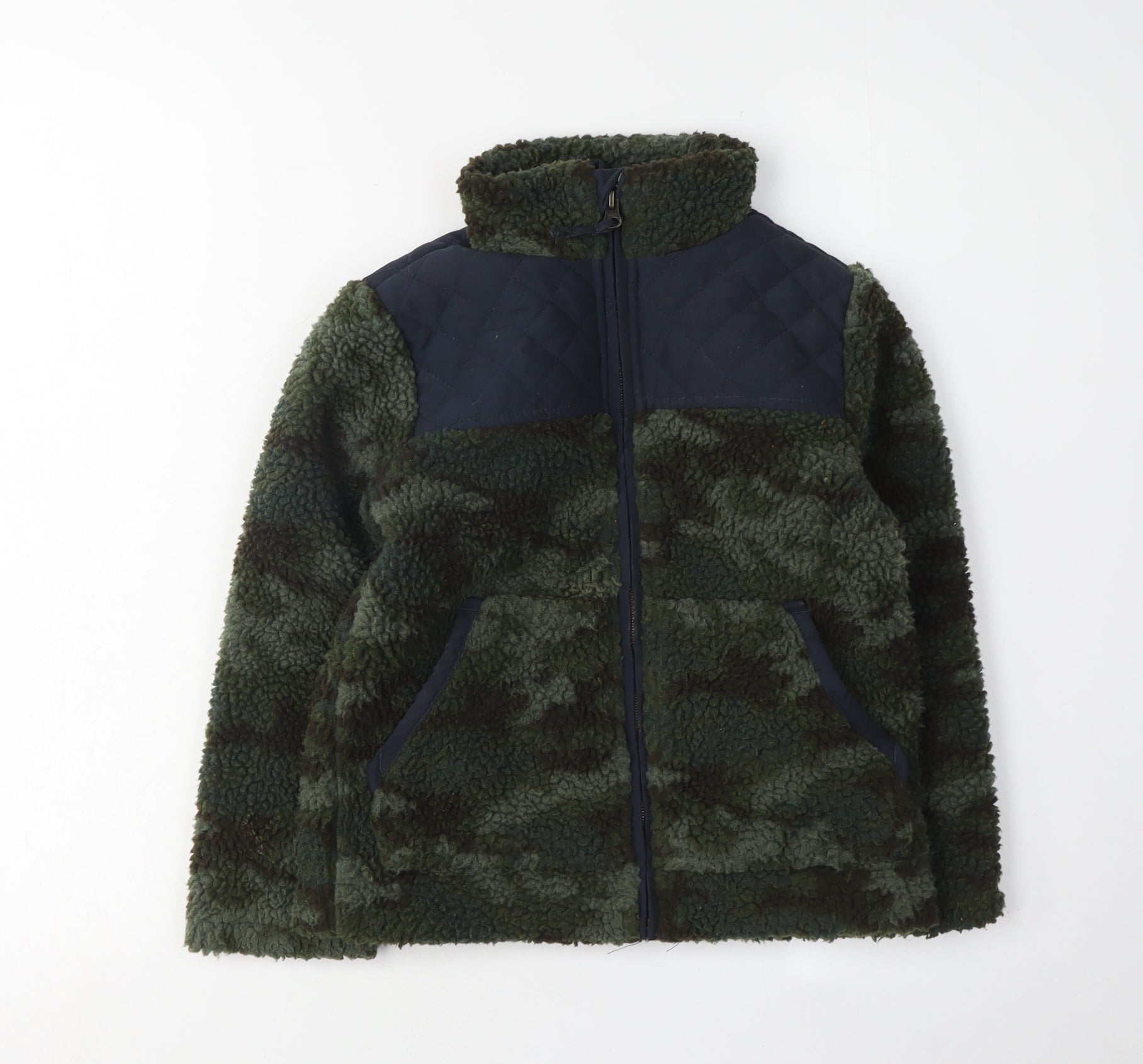 FatFace Boys Green Camouflage Jacket 6-7Y Winter Coat – Preworn