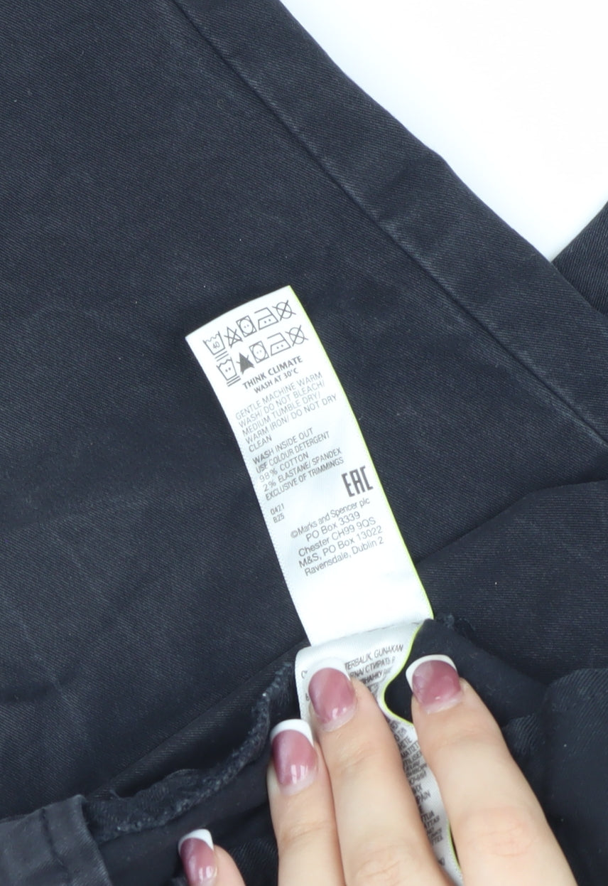 Marks and Spencer Men's Black Slim Fit Chinos 32 Waist