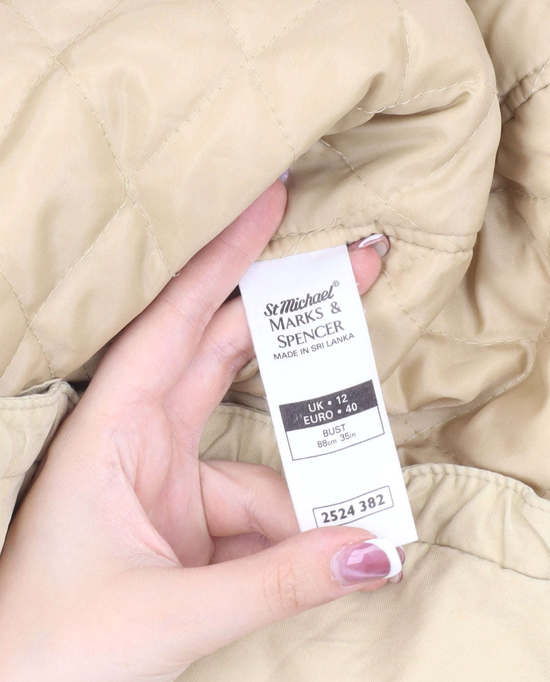 Marks and Spencer Beige Women's Parka Jacket Size 12