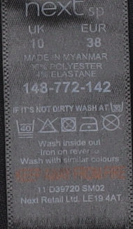 Next Women's Black Pencil Skirt, Size 10, Elegant Style