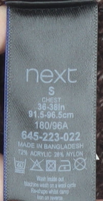 Next Men's Brown Pullover Jumper Size S