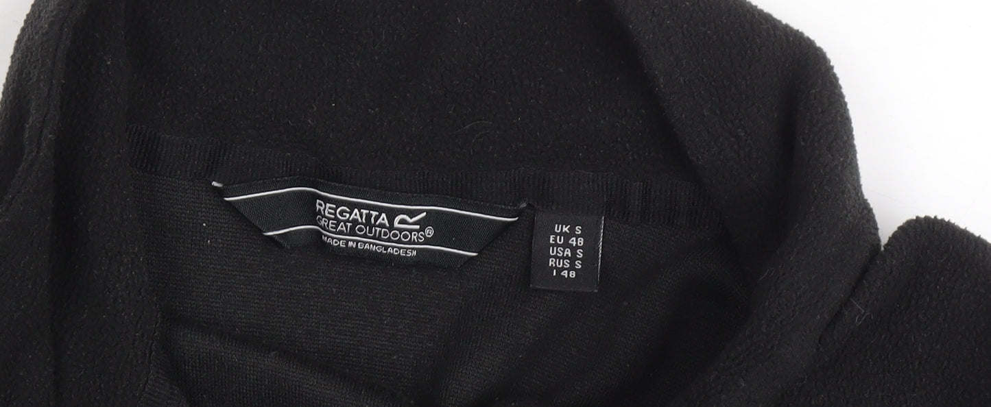 Regatta Men's Black Fleece 1/4 Zip Sweatshirt S