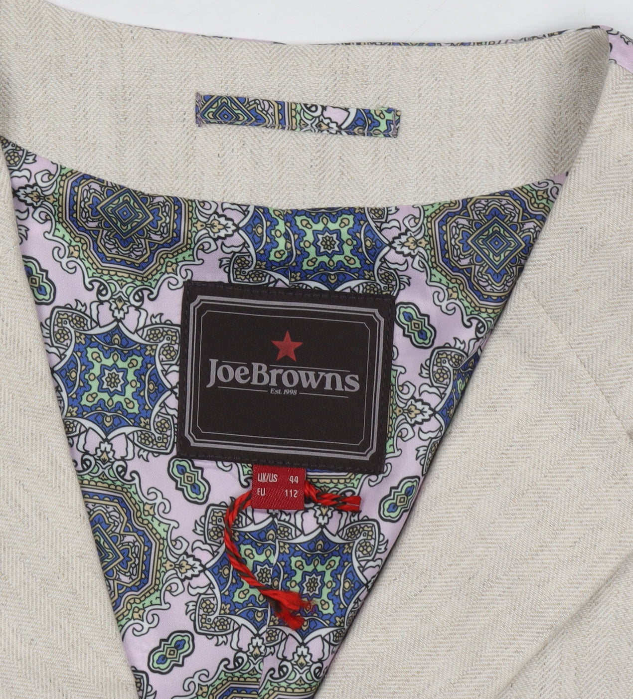 Joe Browns Men's Beige Linen Waistcoat 44 New