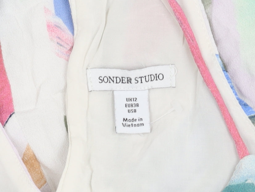 Sonder Studio Women's Multicoloured Halter Tank