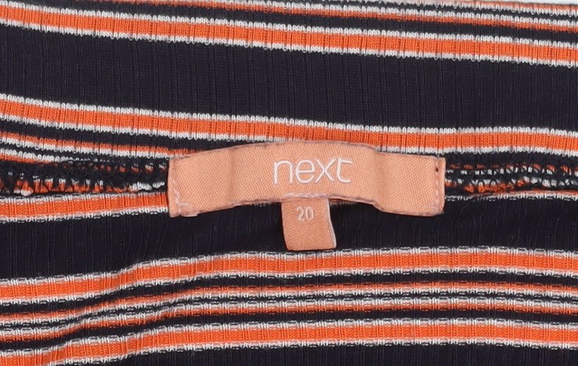 Next Women's Multicoloured Striped Pencil Skirt Size 20