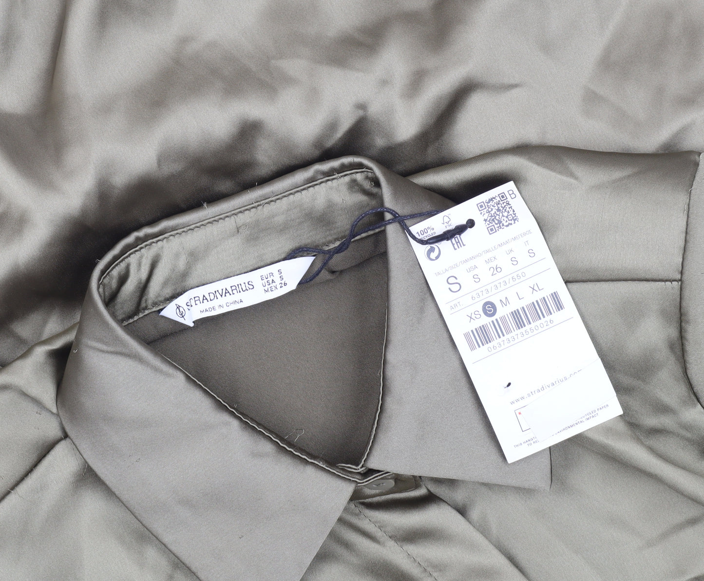 Stradivarius Women's Beige Shirt Dress Size 8
