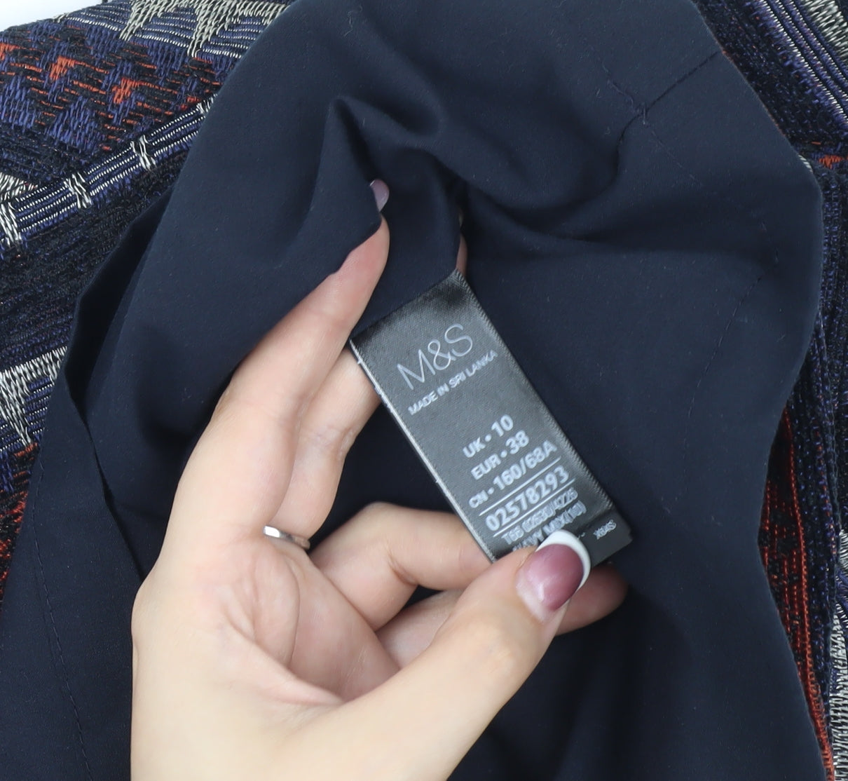 Marks and Spencer Women's Geometric Zip Skirt Size 10