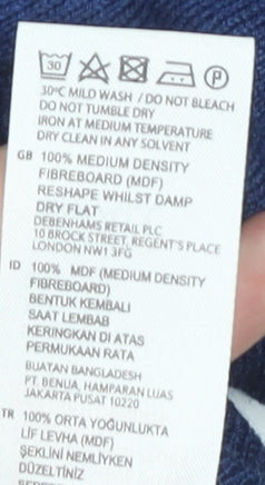 Jasper Conran Men's Blue V-Neck Pullover Jumper S