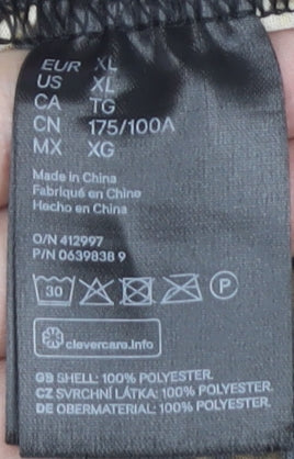 H&M Women's XL Leopard Print Pleated Skirt