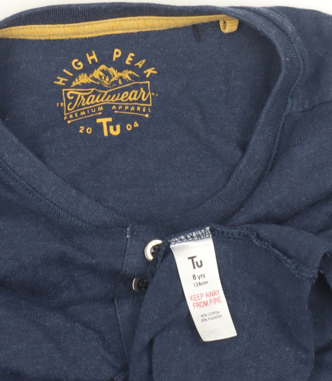 Tu Boys Blue Long Sleeve Top, 8 Years
