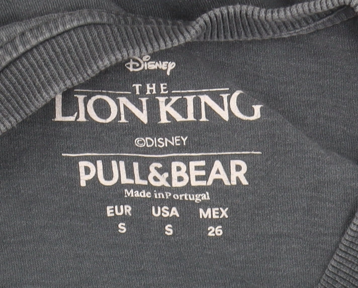 Pull&Bear Lion King T-Shirt Black S Unisex Casual