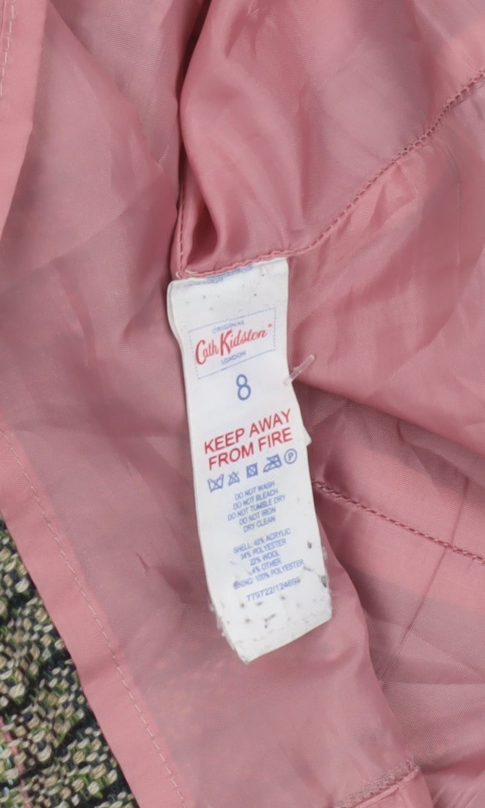 Cath Kidston Women's Check Skirt, Size 8, Multicoloured