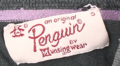 Penguin by Munsingwear Men's Green Henley Jumper