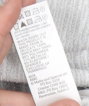 Marks and Spencer Women Grey Knit Top Size 16 Regular