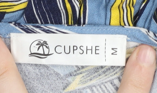 Cupshe Women’s Blue Floral V-Neck Dress M