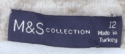 Marks and Spencer Women's Beige Animal Print Top