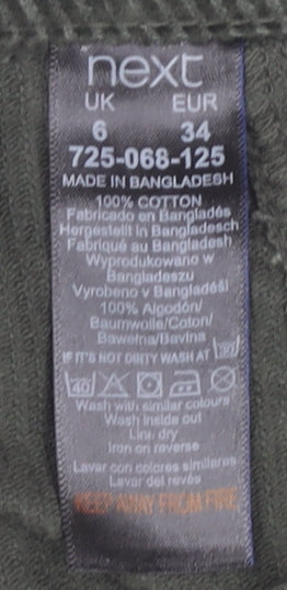 Next Women’s Green Corduroy Skirt Size 6 with Pockets