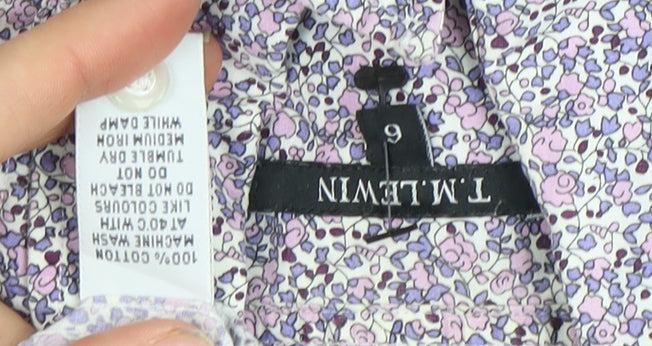 T.M. Lewin Women's Multicoloured Floral Button-Up Shirt