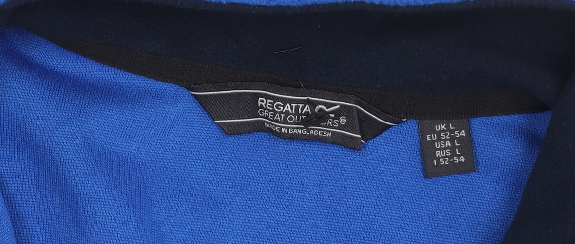 Regatta Men's Blue Fleece 1/4 Zip Sweatshirt L