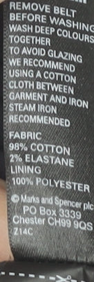 Marks and Spencer Women's Blue Pencil Skirt, Size 10