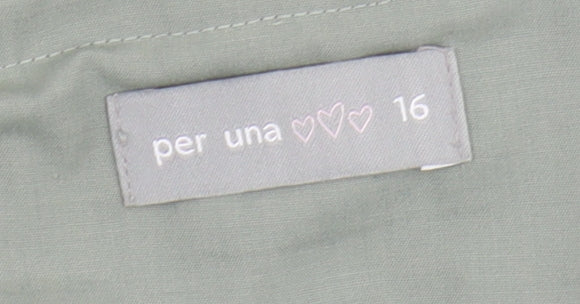 Per Una Women's Grey A-Line Skirt Size 16