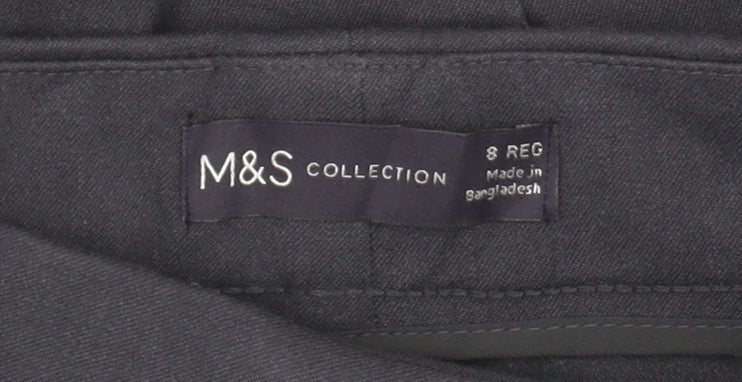 Marks and Spencer Women's Blue Ankle Trousers Size 8
