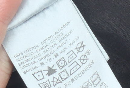 Levi's Women's Black T-Shirt, Size M, Crew Neck