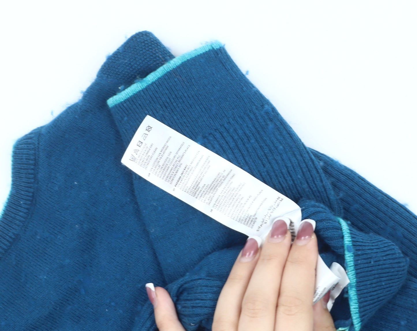 Baker by Ted Baker Blue Unisex Babygrow 6-9 Months