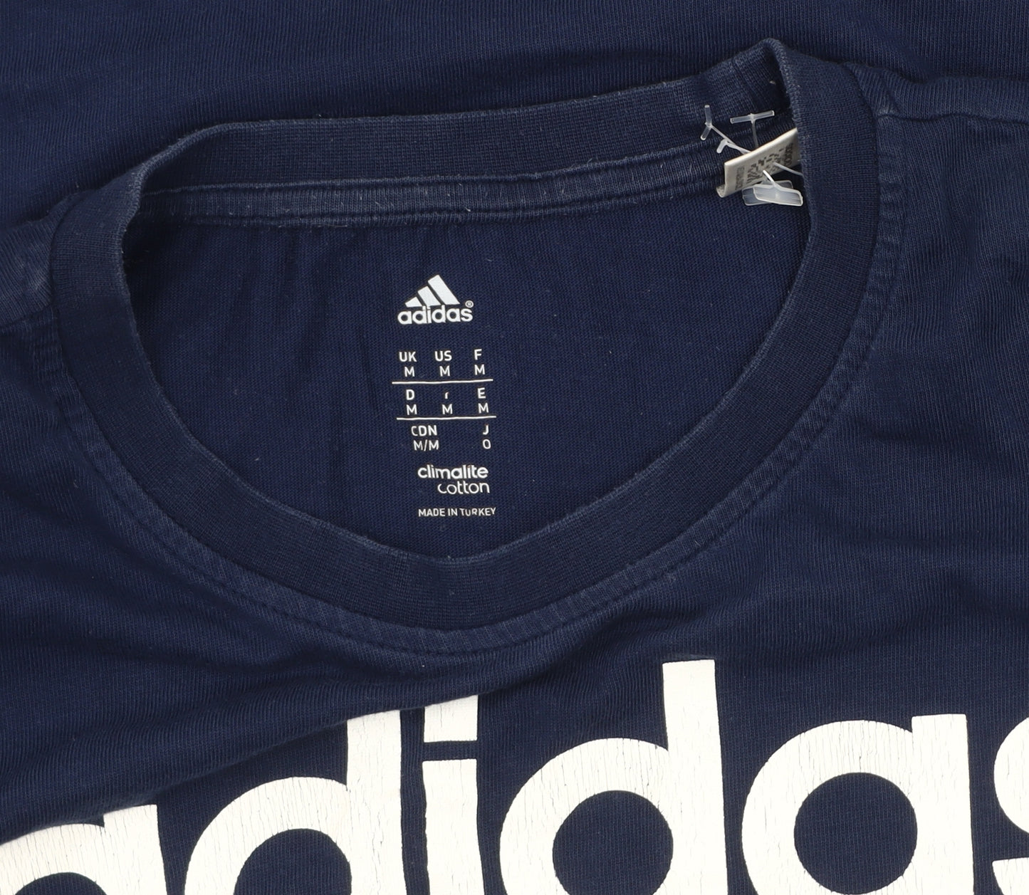 Adidas Men's Blue Logo T-Shirt M Regular Fit