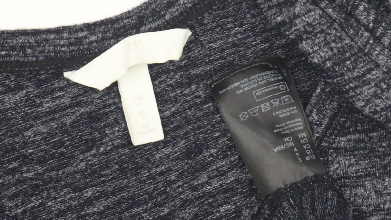 H&M Women's Grey Bodycon Knee Length Dress, Size S