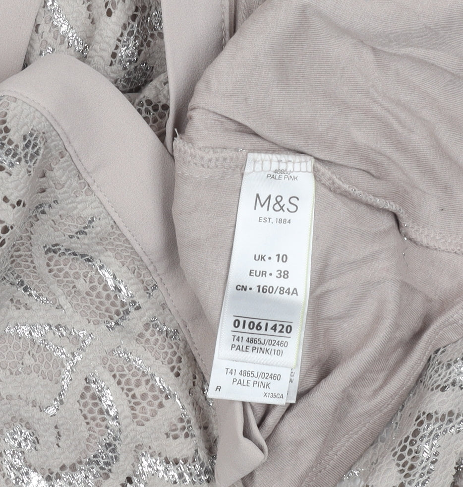 Marks and Spencer Women's Pink Blouse UK 10