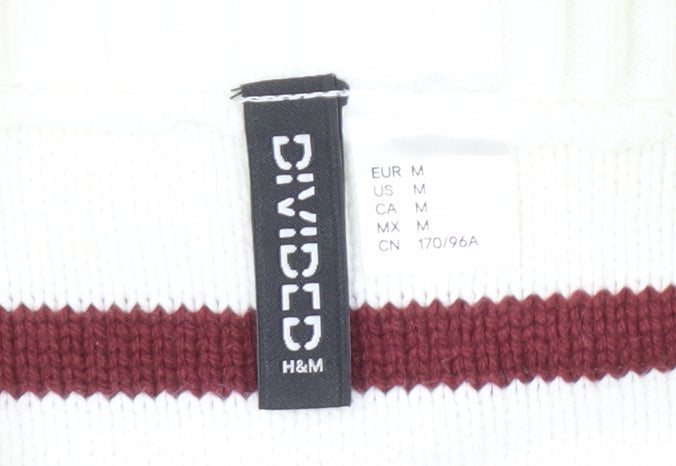 H&M Women's Red White Striped Pullover Jumper Size 12