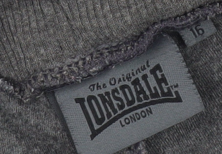 Lonsdale Women's Grey Jogger Trousers Size 16
