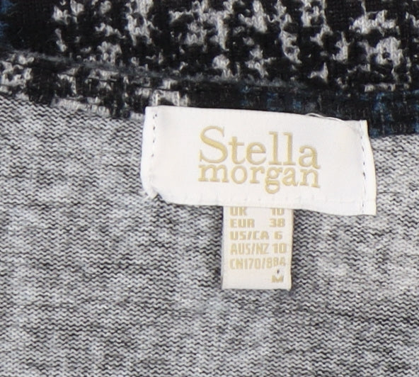 Stella Morgan Women's Geometric V-Neck Top Size 10