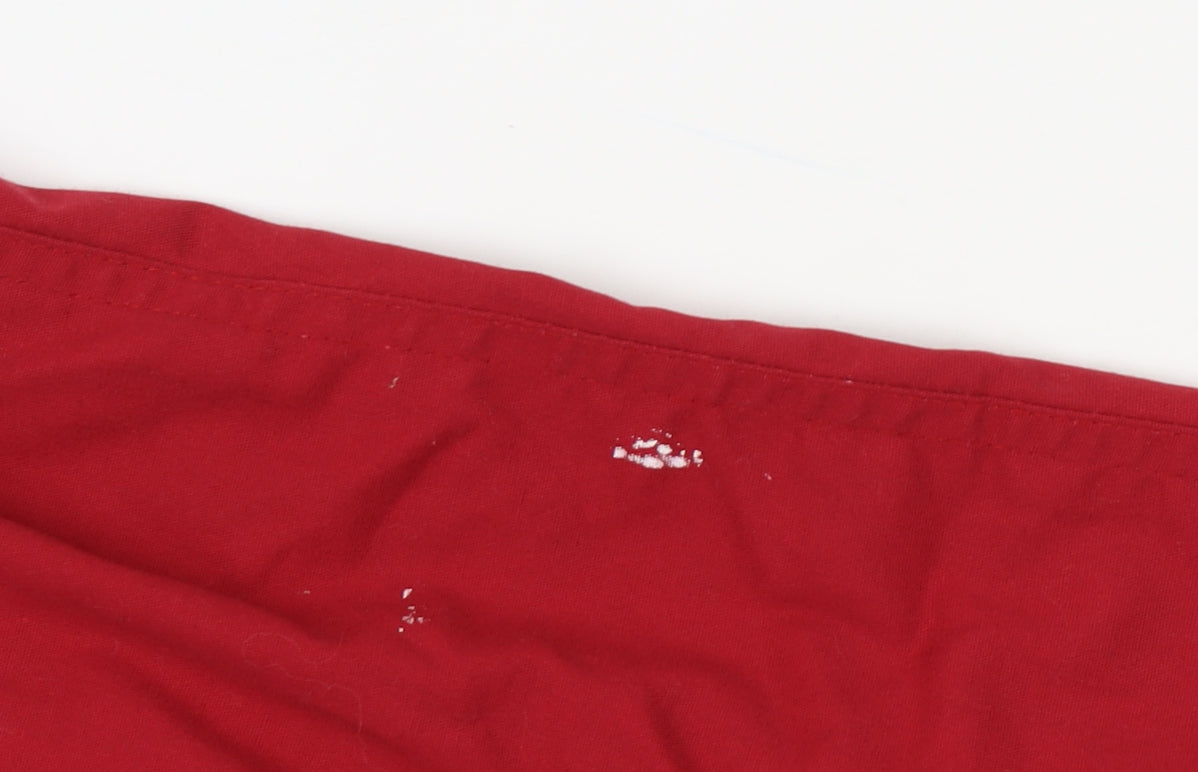 Clifford James Mens Red Elastic Waist Trousers XS