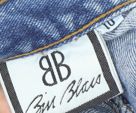 Bill Blass Women's Blue Denim Midi Pencil Skirt Size 10