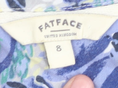 FatFace Women's Multicoloured A-Line Dress Size 8