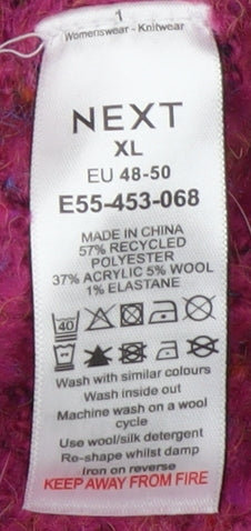 Next Women's Multicoloured XL Chunky-Knit Jumper