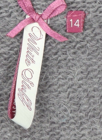 White Stuff Women's Grey Cardigan Size 14 Acrylic Wool