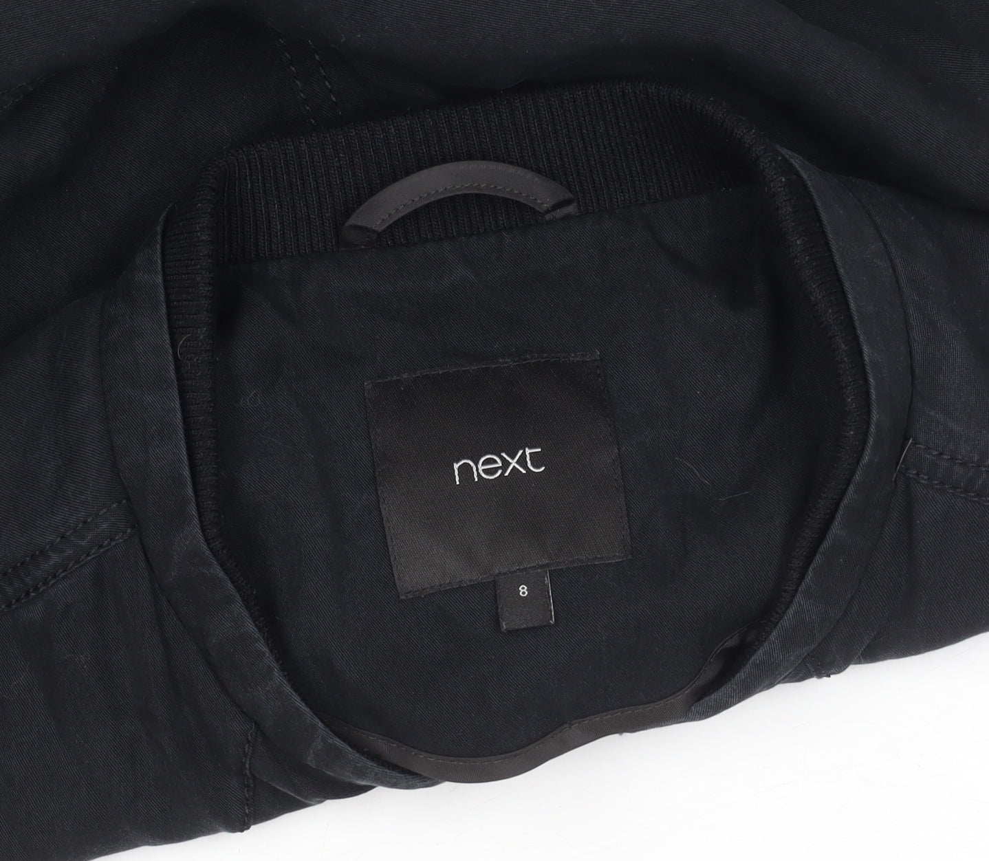 Next Women's Black Bomber Jacket Size 8