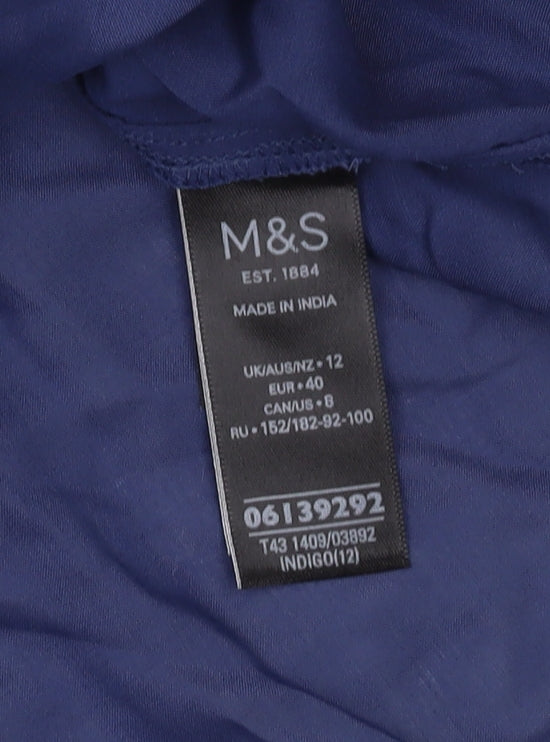 Marks and Spencer Women's Blue Blouse Size 12