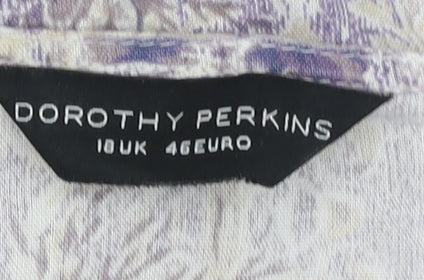 Dorothy Perkins Women's Multicoloured Floral Blouse Size 18