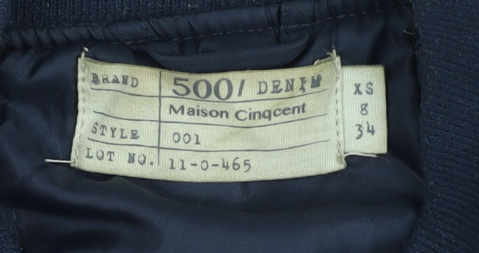 Maison Cinqcent Women's Blue XS Bomber Jacket