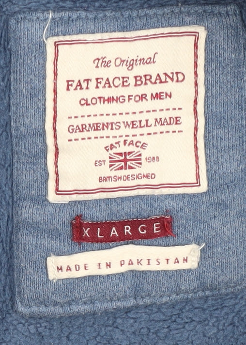 Fat Face Men's Blue Full Zip Hoodie XL