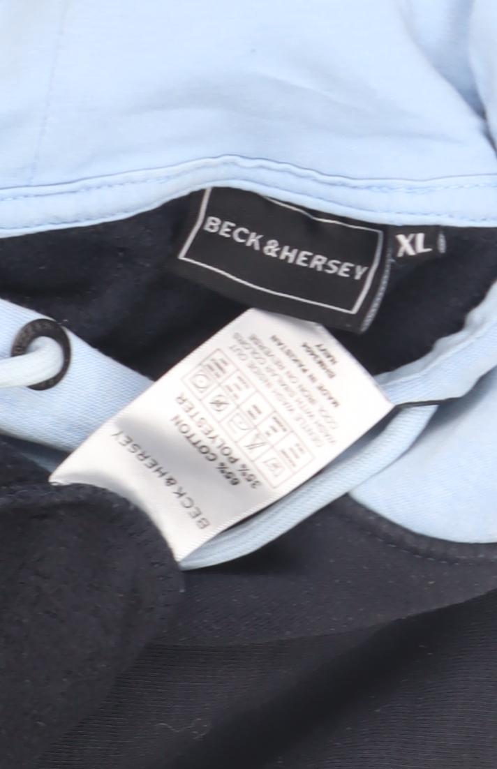 Beck & Hersey Men's Blue XL Pullover Hoodie