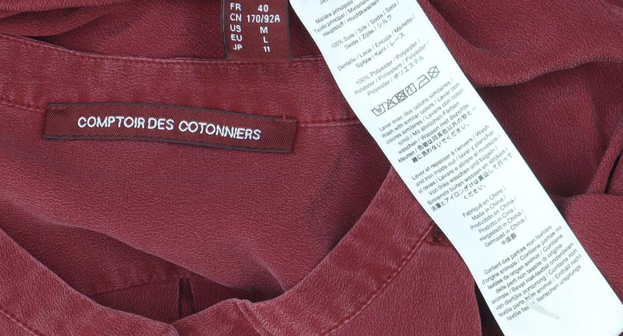 Comptoir Des Cotonniers Red Women's Blouse Size 12