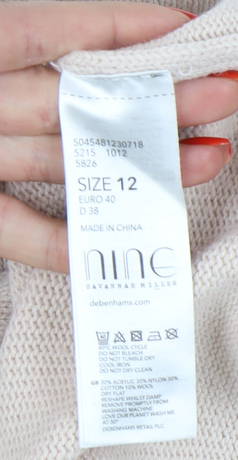 Nine by Savannah Miller Beige Women's Size 12 Jumper
